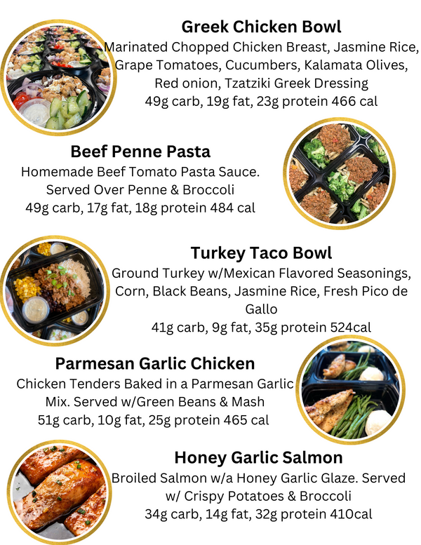 MIX & MATCH 5 WEEKLY MEALS PLAN