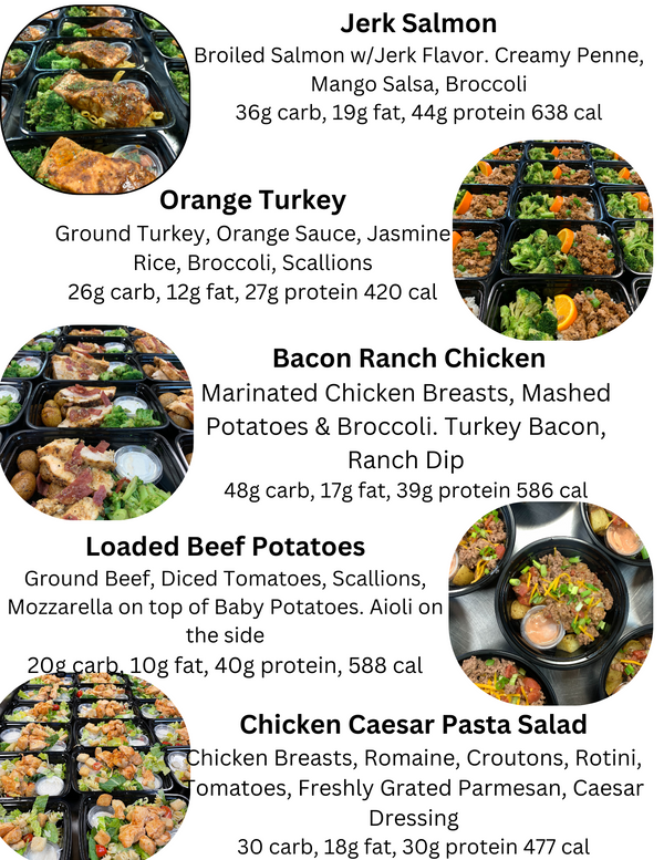 MIX & MATCH 5 WEEKLY MEALS PLAN