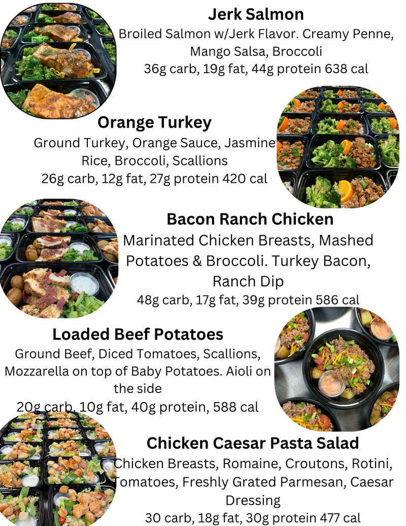 MIX & MATCH 7 WEEKLY MEALS PLAN