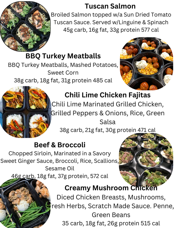 MIX & MATCH 5 WEEKLY MEALS PLAN