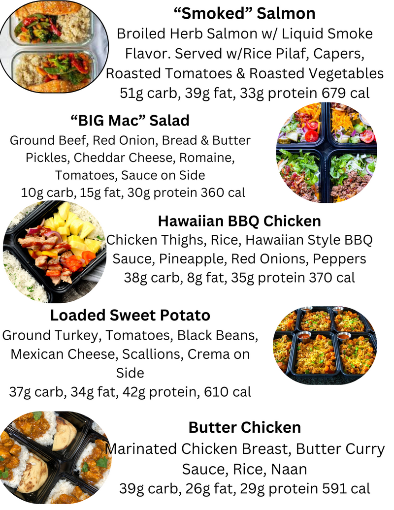 MIX & MATCH 6 WEEKLY MEALS PLAN