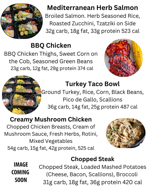 MIX & MATCH 5 WEEKLY MEALS PLAN