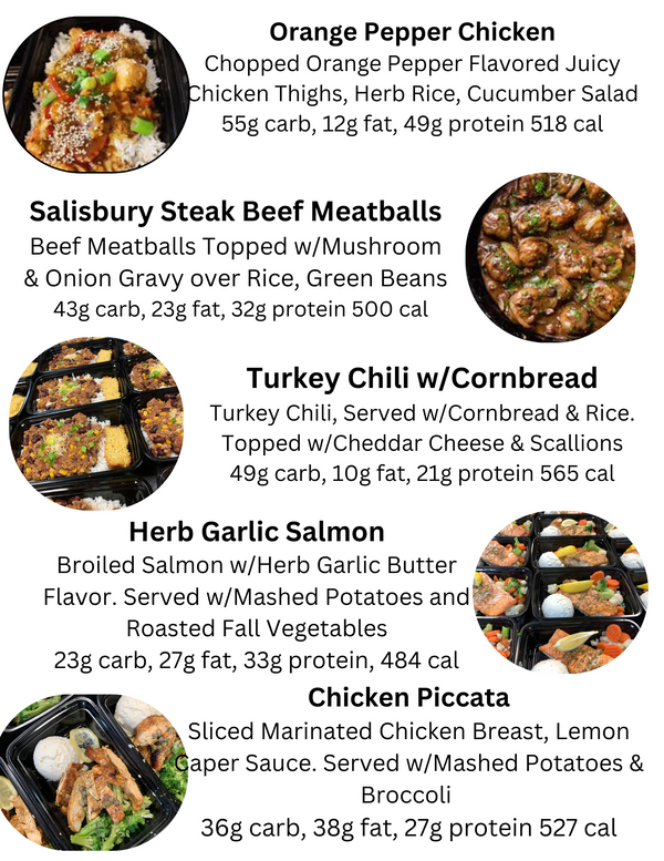 MIX & MATCH 5 WEEKLY MEALS PLAN