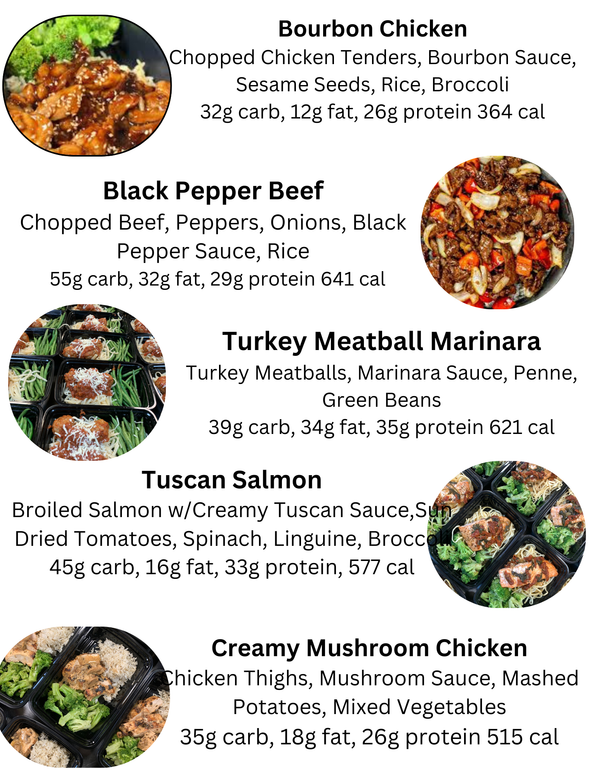 MIX & MATCH 5 WEEKLY MEALS PLAN