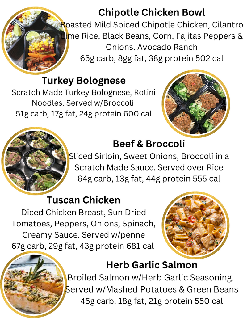 MIX & MATCH 5 WEEKLY MEALS PLAN